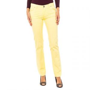 Эластичные эластичные брюки с узким краем lwt006 женщина La Martina, желтый