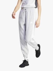 Женские эластичные брюки Essentials 3 Stripes из флиса adidas, Grey Heather/White