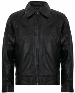 Классическая кожаная куртка харрингтон 70-х годов Infinity Leather, черный