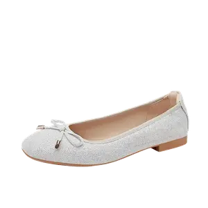 QUICHESHOES Женские повседневные туфли серебристые, цвет Silver