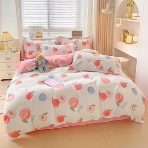 AVIVI Комплект постельного белья 1,2 м, 3 предмета, цвет персиковый кролик