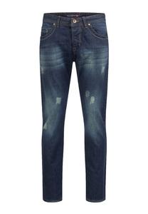 Джинсы комфортного кроя поношенного вида Rock Creek, темно-синий