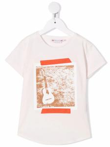 Bonpoint футболка Aada с графичным принтом, розовый