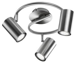 Светодиодный потолочный светильник MeineWunschleuchte Innen 3-flammig, серебро - металл - 25 х 19 х 25 см