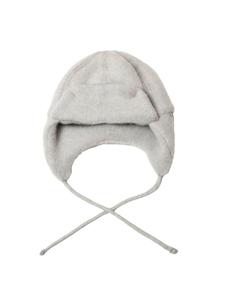 Шапка из мериносовой шерсти цвета серебристый меланж Joha