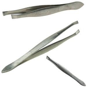 Косой пинцет для ресниц и бровей, точный Inna