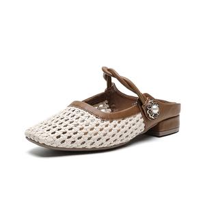 Сандалии с закрытым носком женские HUANAI, Beige Brown