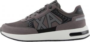 Мужские кроссовки Armani Exchange Dusseldorf с тисненым геометрическим узором, черный