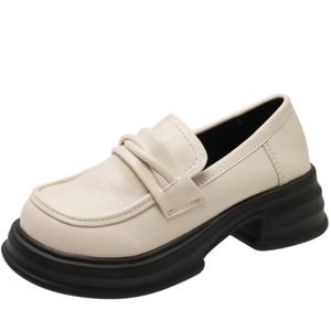 NX DOUGHNUT Лоферы женские цвета экрю/черный/ярко-черный