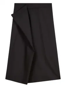 Юбка миди асимметричного кроя KENZO, черный