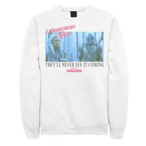 Мужской свитшот с плакатом «Звездные войны, мандалорец, они его никогда не увидят» Licensed Character