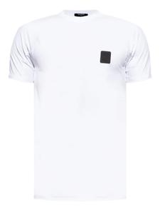 Футболка с нашивкой-логотипом Balmain, белый