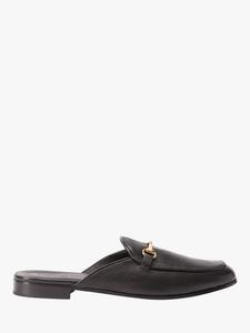 Лоферы-мулы из кожи без задника Russell & Bromley, Black