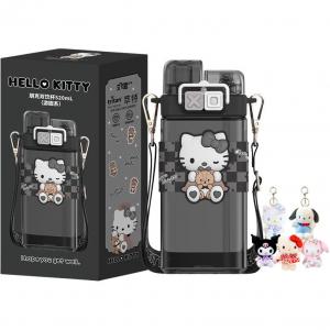 Hello Kitty Ugly Fish Hantong соломенные стаканы 520 мл Sanrio, черный