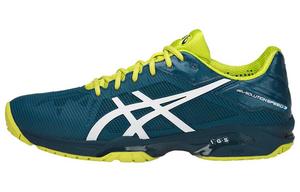 Кроссовки Gel-Solution Speed 3 для бега мужские с низким верхом темно-зеленые/белые Asics