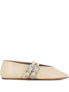 Балетки с пряжками Le Monde Beryl, нейтральный
