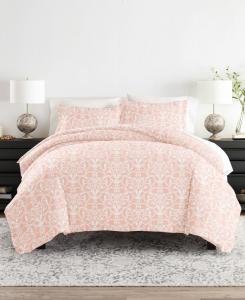 Комплект постельного белья Ultra Soft, двусторонний, 3 предмета, размер King/California King ienjoy Home, Romantic Damask Pink