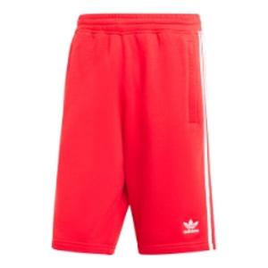 Шорты шорты с тремя полосками Adidas, красный