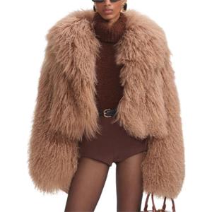 Self-portrait Женское пальто верблюжьего цвета бархатной текстуры, Camel Brown