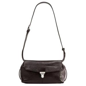 Сумка через плечо из кожи коровы унисекс кофейно-коричневая Lemaire