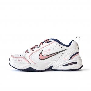 Nike Низкие кроссовки Air Monarch 4 с защитой от скольжения, износостойкие, унисекс, белые, розовые