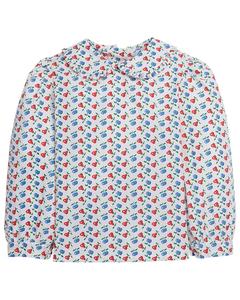 Маленькая английская блузка с рюшами в стиле Peter Pan LITTLE ENGLISH, мультиколор