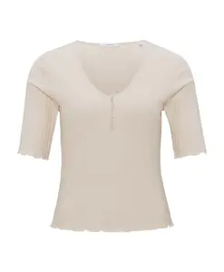 Футболка с круглым вырезом Opus, бежевый