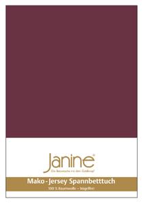 Простыня Janine Mako Feinjersey, цвет burgund