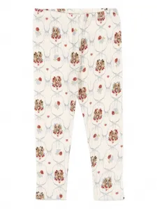 Леггинсы с принтом щенков Konges Sløjd, нейтральный