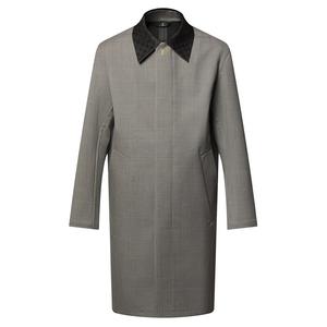 Плащ с воротником из замши Damier Louis Vuitton, серый