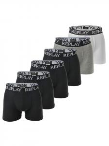 Боксеры Replay short 6er Pack, цвет schwarz/schwarz/grau/weiß