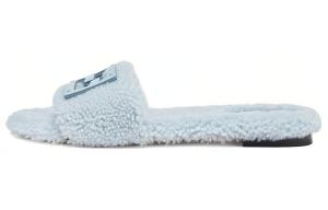 Бирюзовые женские шлепанцы Baguette Slide FENDI