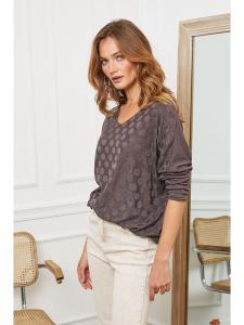 Шерстяной свитер Лолита коричневого цвета Joséfine