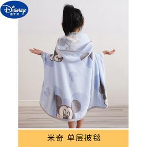 Disney Детское одеяло для сна 75х135 см, однослойное, без капюшона, флис, принт Mickey