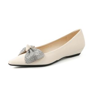 Повседневные однобортные туфли женские Bamiti, Ecru