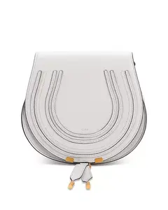 Кожаная сумка-седло Marcie Chloé, серый