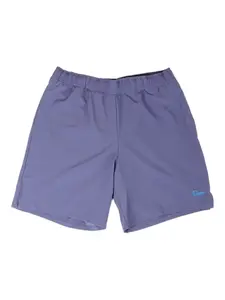 Шорты с разрезами по бокам и вышитым логотипом dime, синий