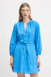 Хлопковое платье TOURS Desigual, синий