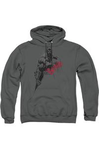 Толстовка с капюшоном Batman Sketch Bat Red Logo для взрослых Gildan