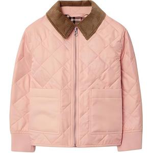 Детское пальто Burberry, цвет Coral rose