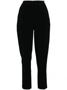 Брюки из ткани кади Elie Saab, черный