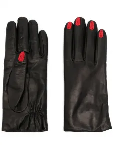 Кожаные перчатки Vivetta, черный