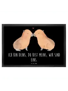 Коврик для ног Mr. & Mrs. Panda, черный