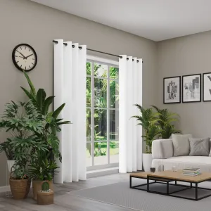 Нейтекс для вас! Штора «Линесса», (1 шт.), штора на люверсах с металлическими люверсами, ширина 137 см, на заказ Neutex For You!, цвет wollweiß