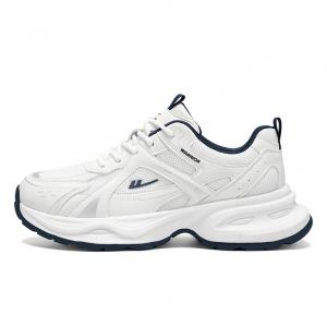 WARRIOR Износостойкие легкие низкие кроссовки на платформе унисекс бело-темно-синие, цвет White Dark Blue