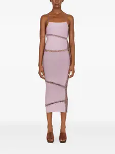 Платье миди Jigsaw Isa Boulder, фиолетовый