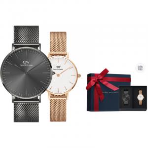 DW/DanielWellington Часы Daniel Wellington Wrist Watch Quartz Movement Stainless Steel Watchband White Dial Unisex, Gift Recommendation