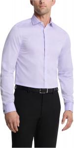 Мужская рубашка Calvin Klein Stretch Slim Fit Mini Check, не требующая глажки, Lilac