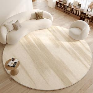 Y U-LIVE Ковер круглый 200 см для гостиной/спальни, не скользящий, плотный и роскошный, премиум-ощущение, Miao-Di Tian