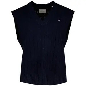 Вязаный жилет Gant 4805429, синий